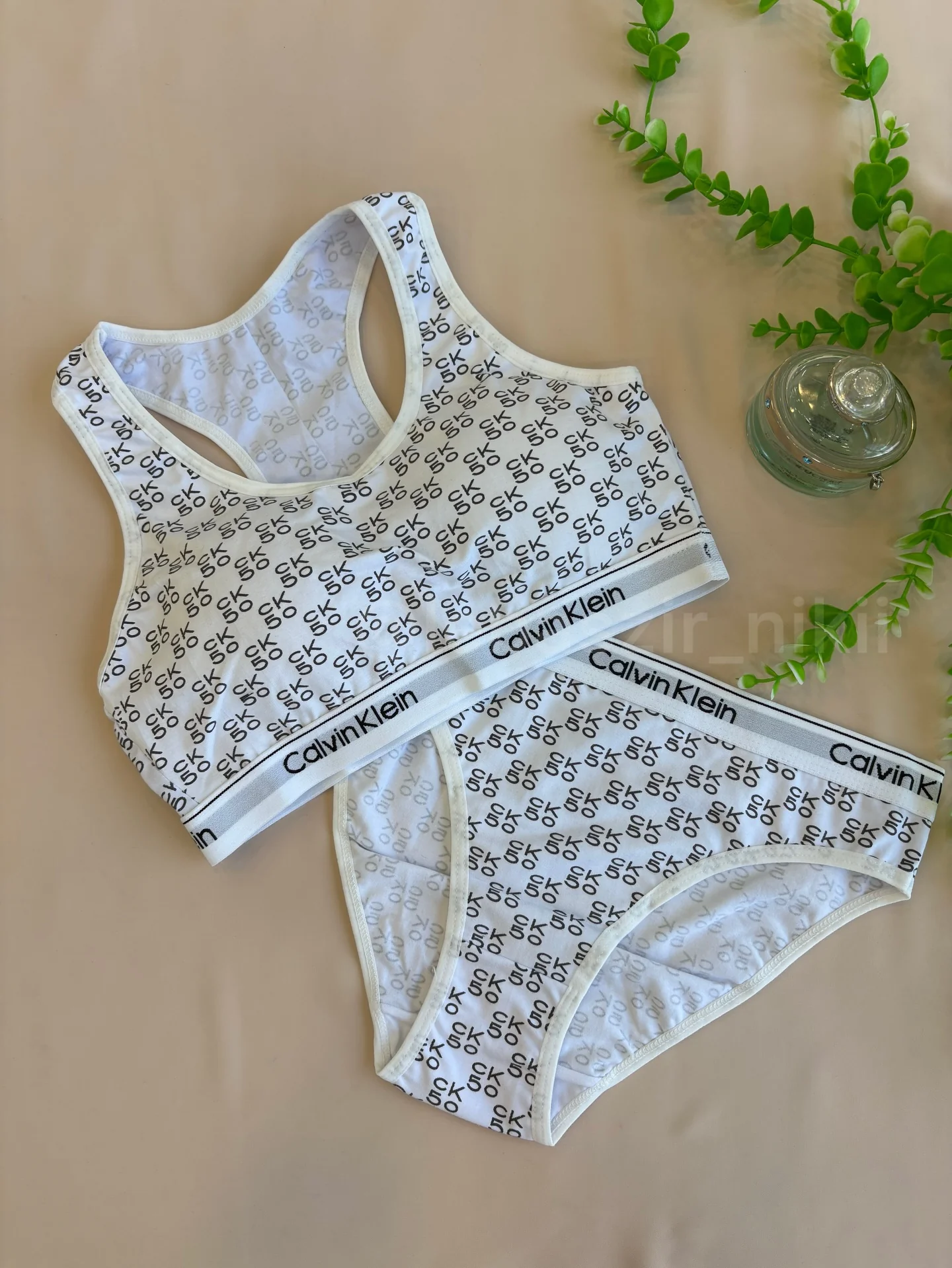 Nyroka Calvin Klein Set {Pair of 3} =CK printed — Innerwear For women