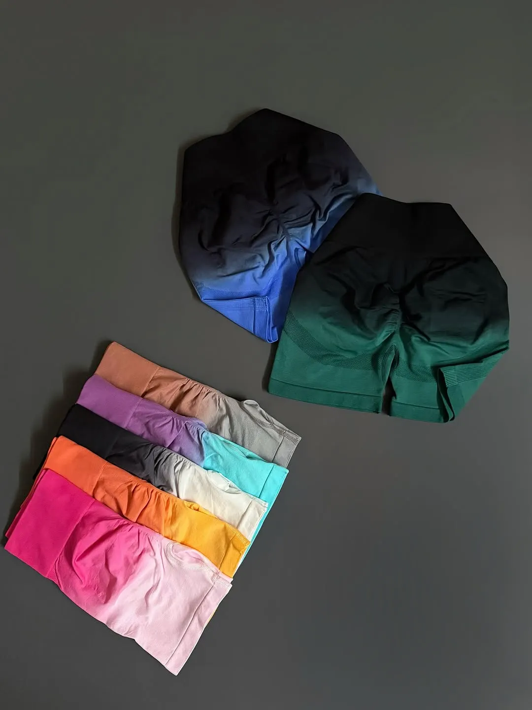 Nyroka Womenβs Seamless Gradient Scrunch Workout Shorts β Innerwear For women