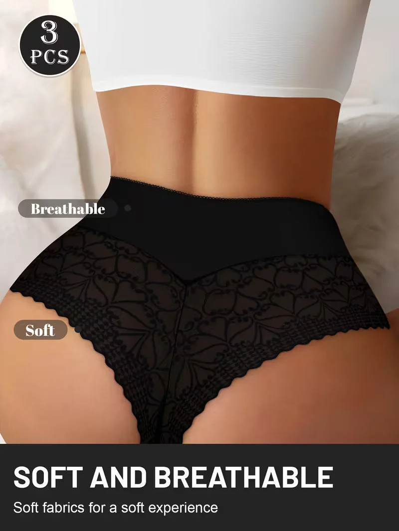 Nyroka Women's Sexy Black Thong Breathable Panties — Innerwear For women